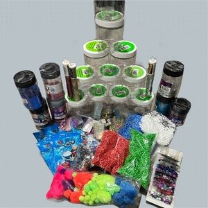 Slime Kit Craft Supplies Bundle Kids DIY glitter instant snow containers foam